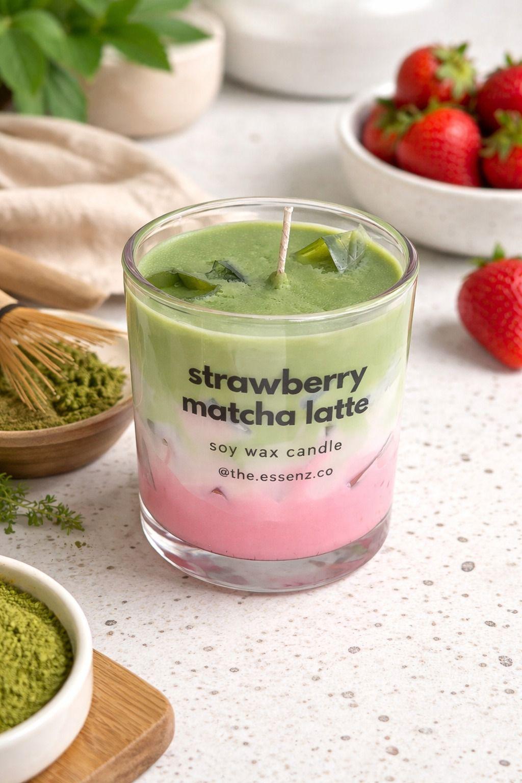 Strawberry Matcha Latte